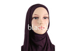 Dark Boysenberry Hejab Sada Hijab