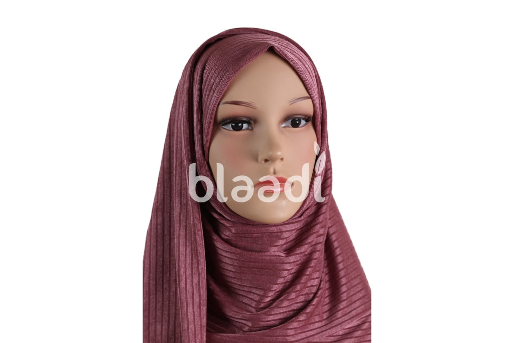 Dark Pink Sparkly Lycra Hijab