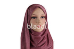 Dark Pink Sparkly Lycra Hijab