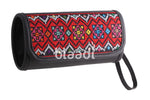 Embroidered Large Clutch Bag Zig Zag Pattern