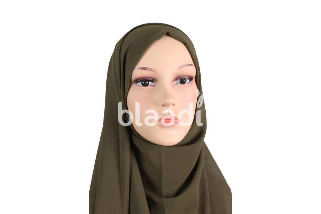 Juniper Green Georgette Fabric Hijab