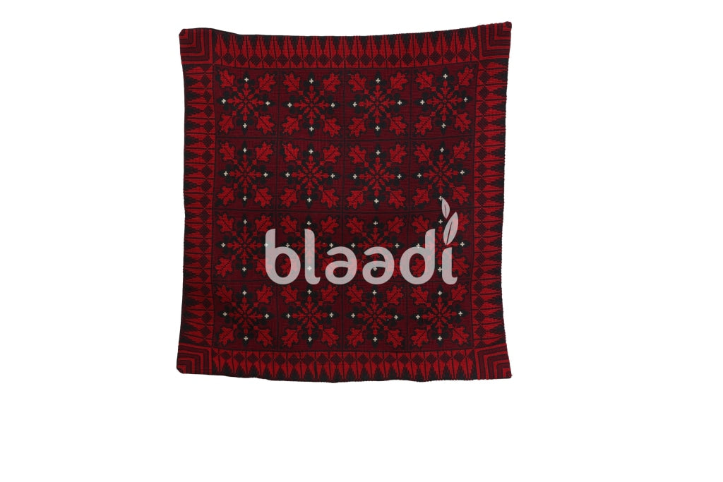 Red Palestinian Embroidered Large Cushion 50 Cm *
