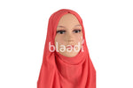 Rose Red Georgette Fabric Hijab