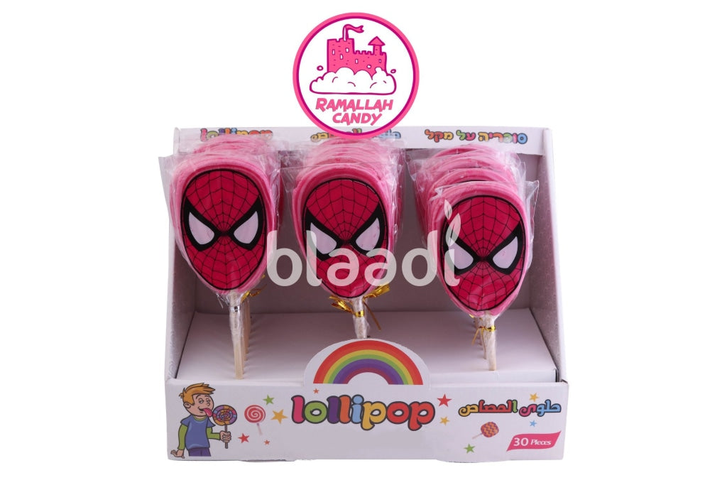 Spiderman Lollipop Box 30 Pcs Candy