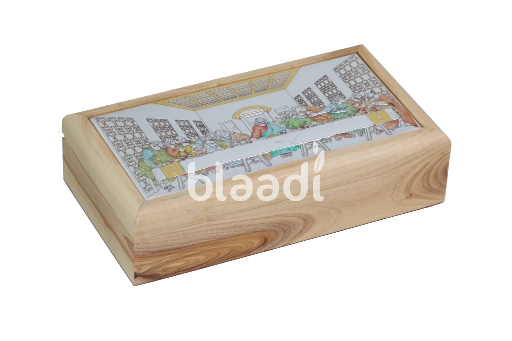 The Last Supper Picture Metal Wooden Box