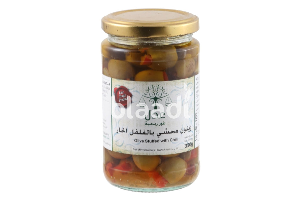Olive Stuffed With Chili 350 Grm Pickled