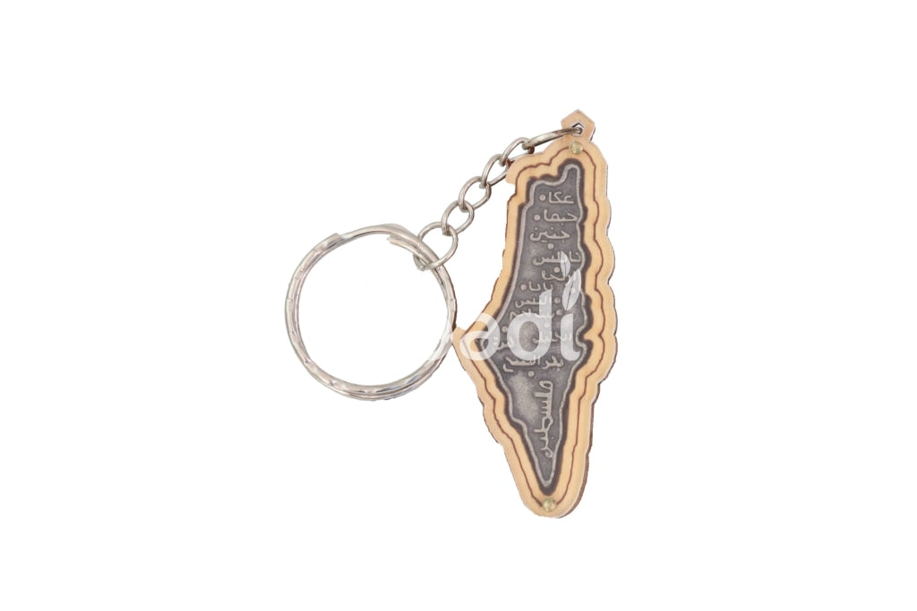 Palestine Map Keychain