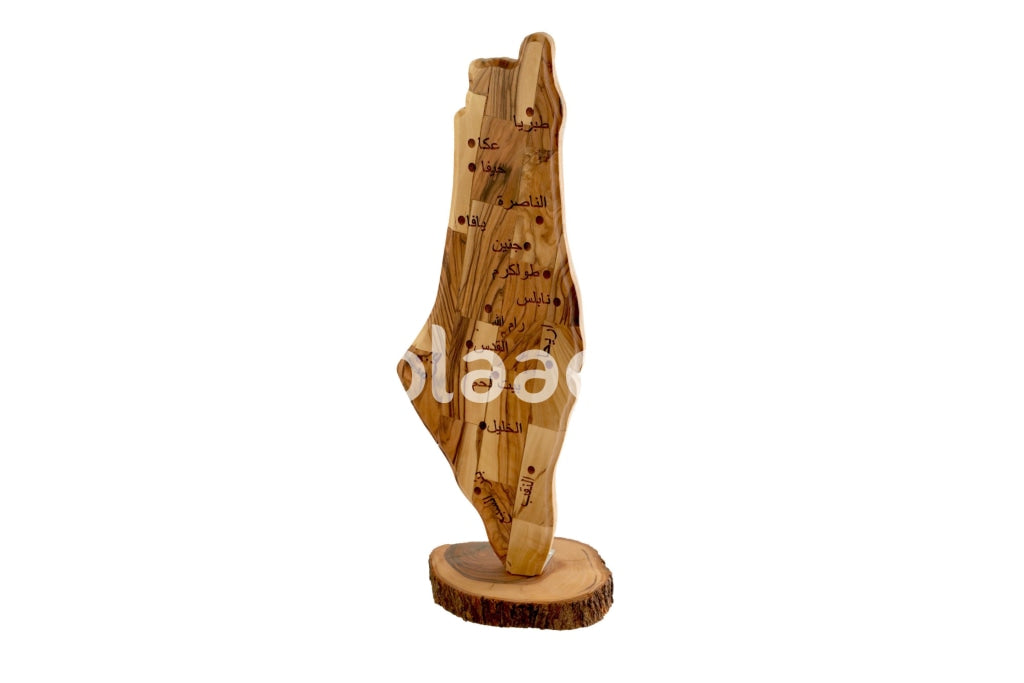 Palestine Map Wood Crafted Large Size Souvenir Gifts Souvenirs