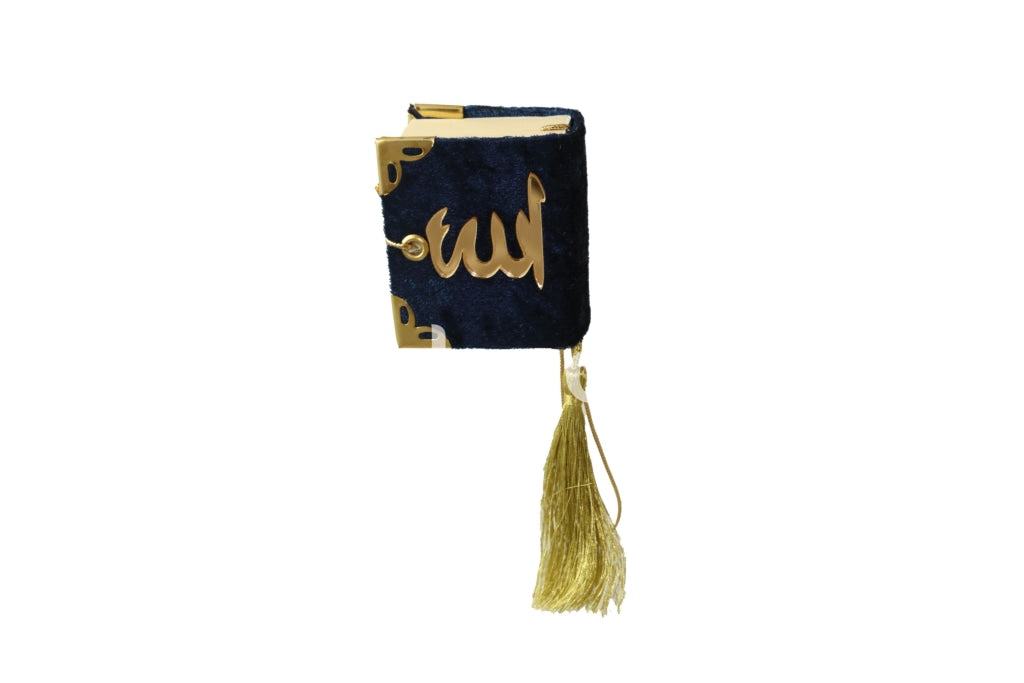 Quran Kareem Mini Size Black Blue Fabric Cover Gifts Souvenirs